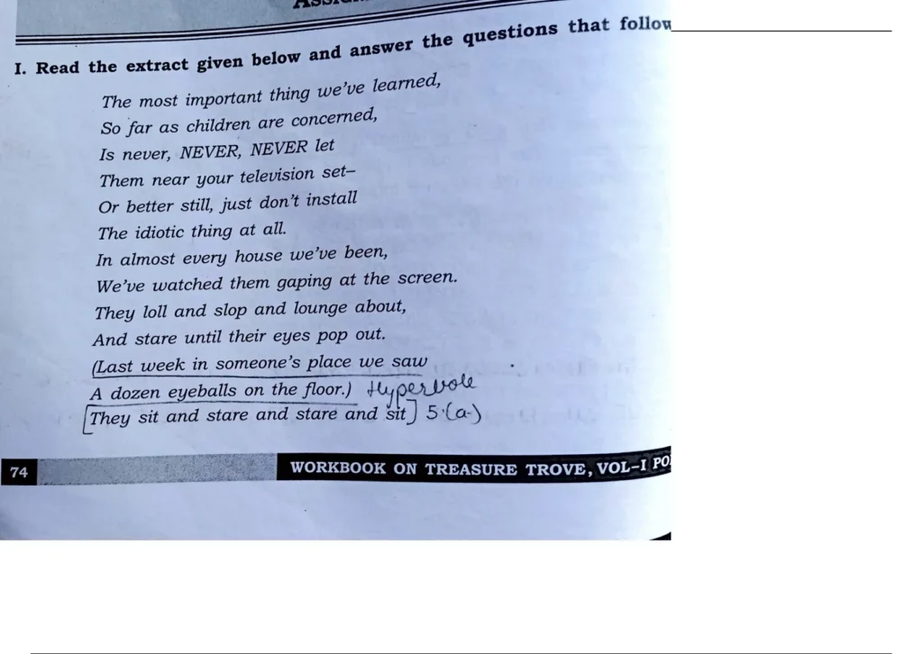 Treasure Trove Workbook Answers