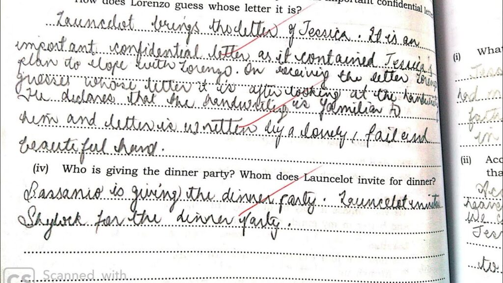 Merchant of Venice Workbook Answers