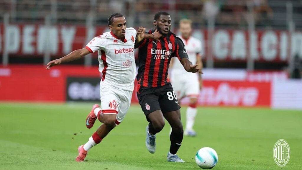 ac milan vs ssc bari timeline